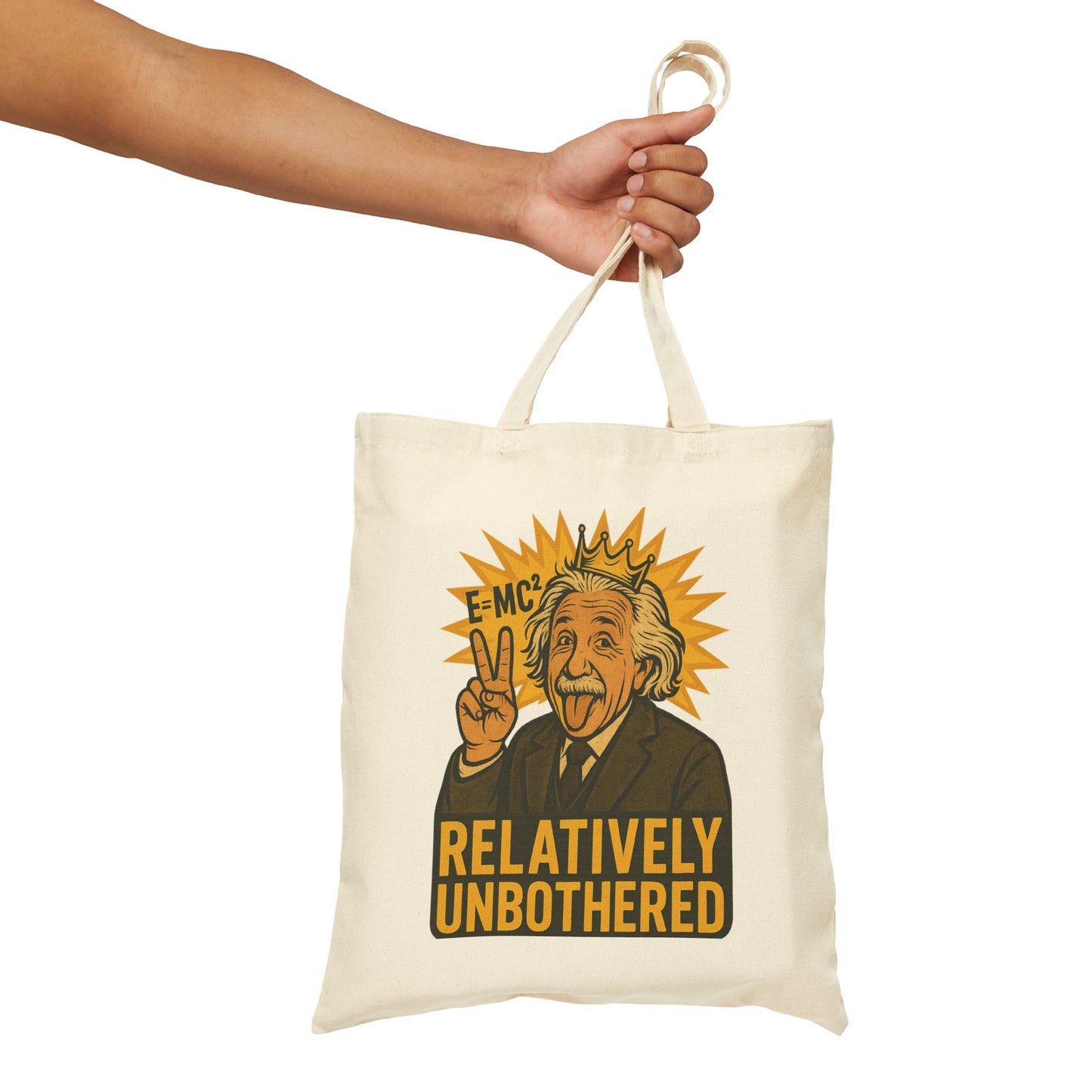 Relatively Unbothered Tote Bag | Funny Canvas Bag | Eco-Friendly Shopping Tote | Gift for Science Lovers | Quirky Carryall