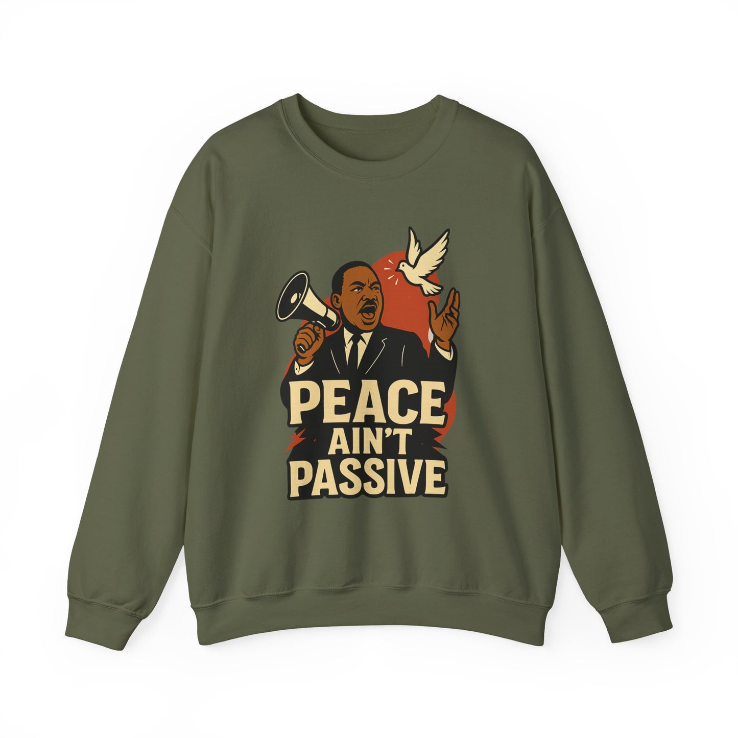 MLK Activism Crewneck Sweatshirt | Motivational Gift for Social Justice Advocates, Marches, and Everyday Wear