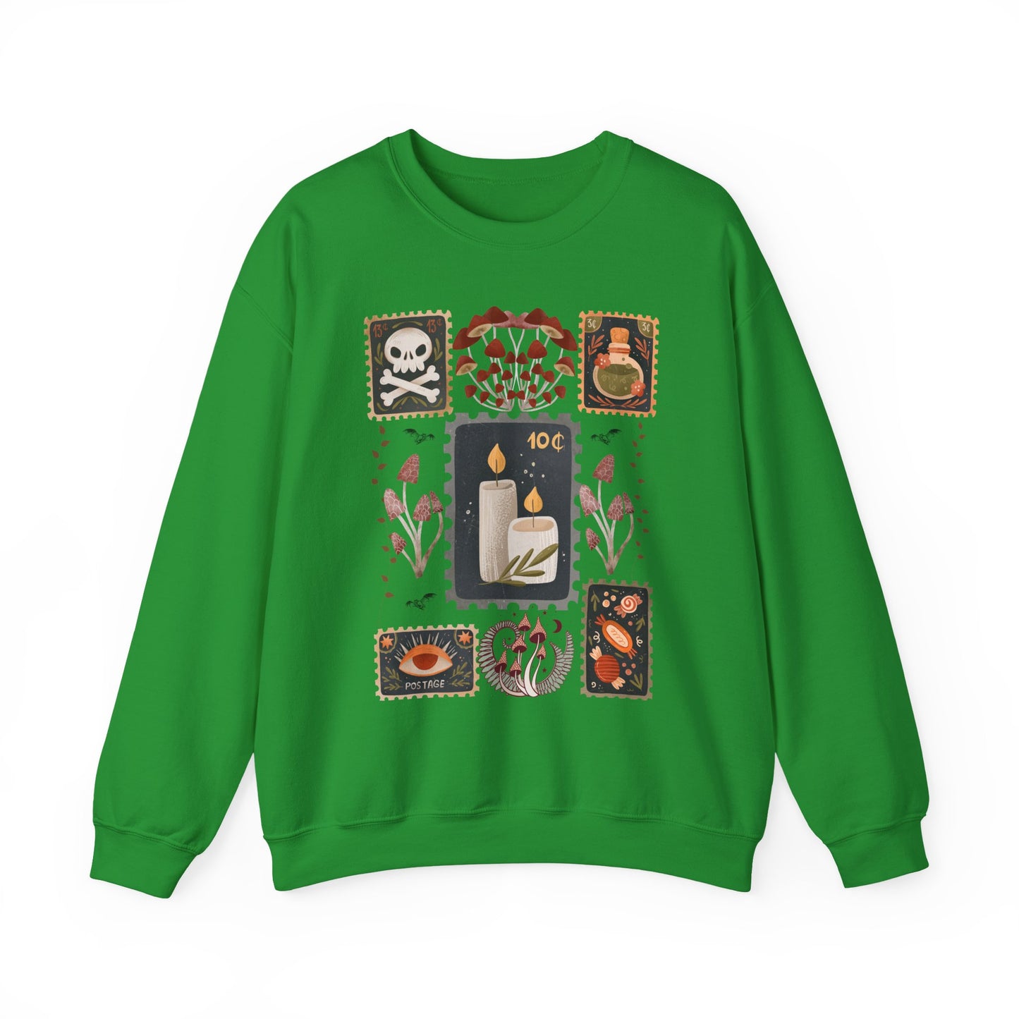 Vintage-Inspired Sweatshirt with Nature and Mystic Elements, Cozy Sweater for Fall, Halloween Gift, Unique Design