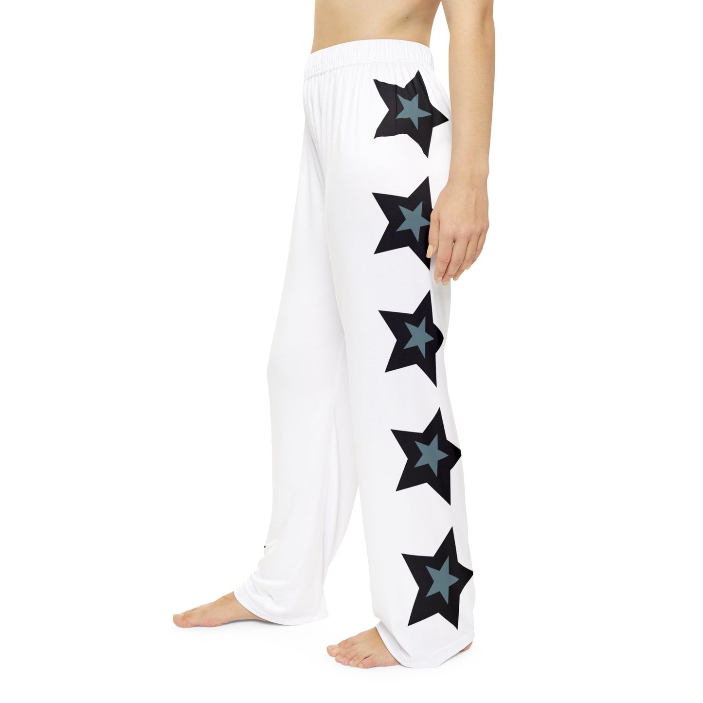 Stylish Star-Pattern Women's Pajama Pants, Cozy Lounge Wear, Sleepwear, Gift for Her, Starry Night Sleep Pants