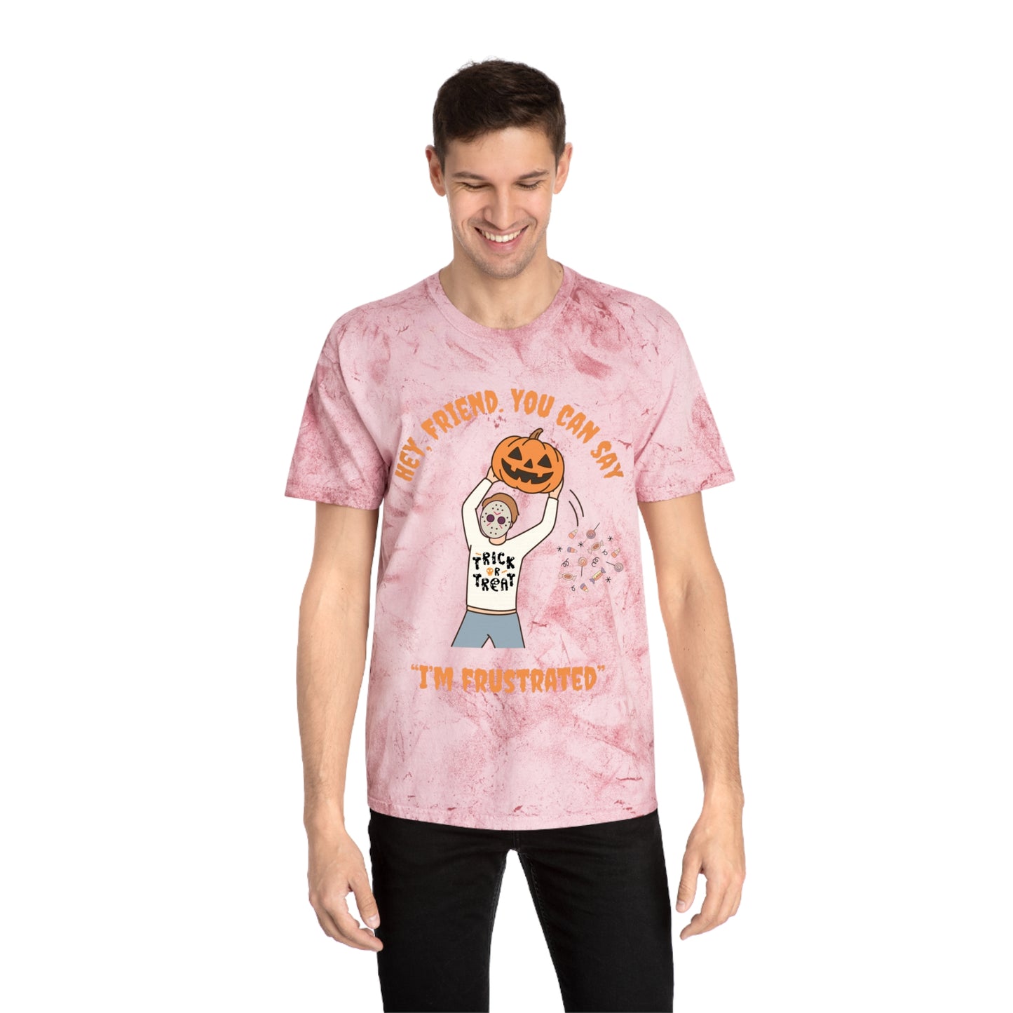 Colorful RBT Halloween ABA T-Shirt, Fun Fall Shirt, Trendy Graphic Tee, Unisex Halloween Apparel, Casual Wear, Pumpkin Design Shirt