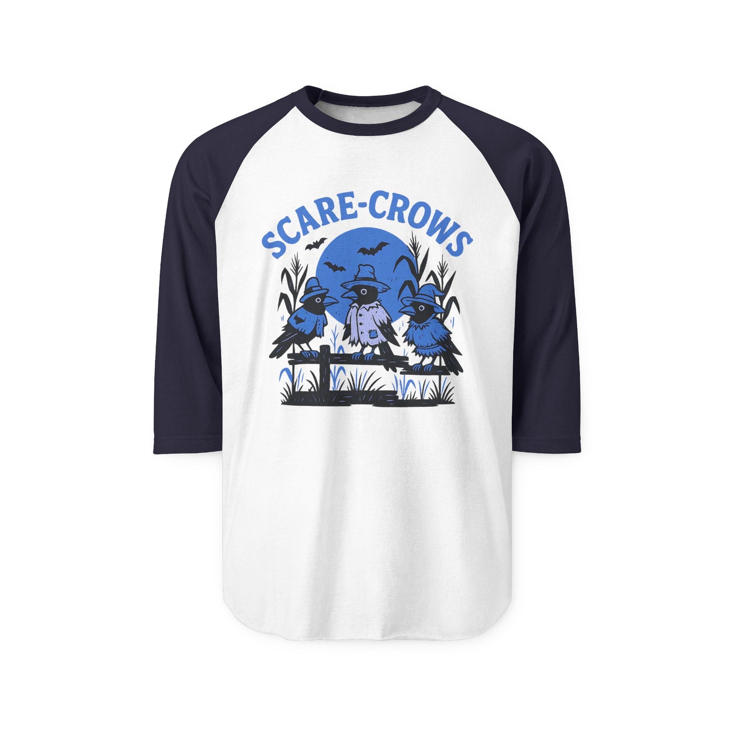 Halloween Scare-Crows Raglan Shirt, Unisex Fall Shirt, Pumpkin Spice Apparel, Spooky Season Fashion, Halloween Party Top