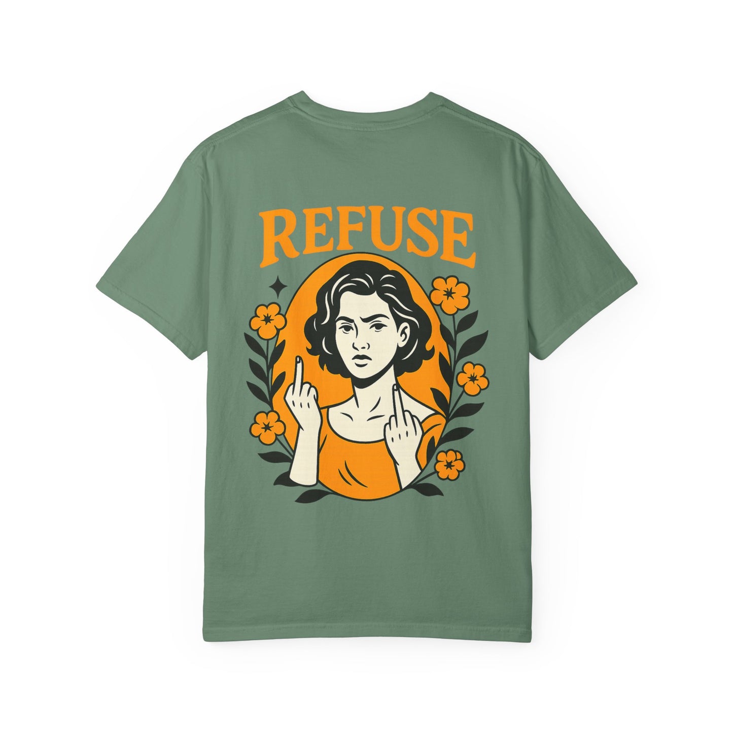 Trendy Graphic Tee for Bold Statement, Lemon & Refusal Design, Unisex Casual Wear, Gift for Friends, Streetwear Style
