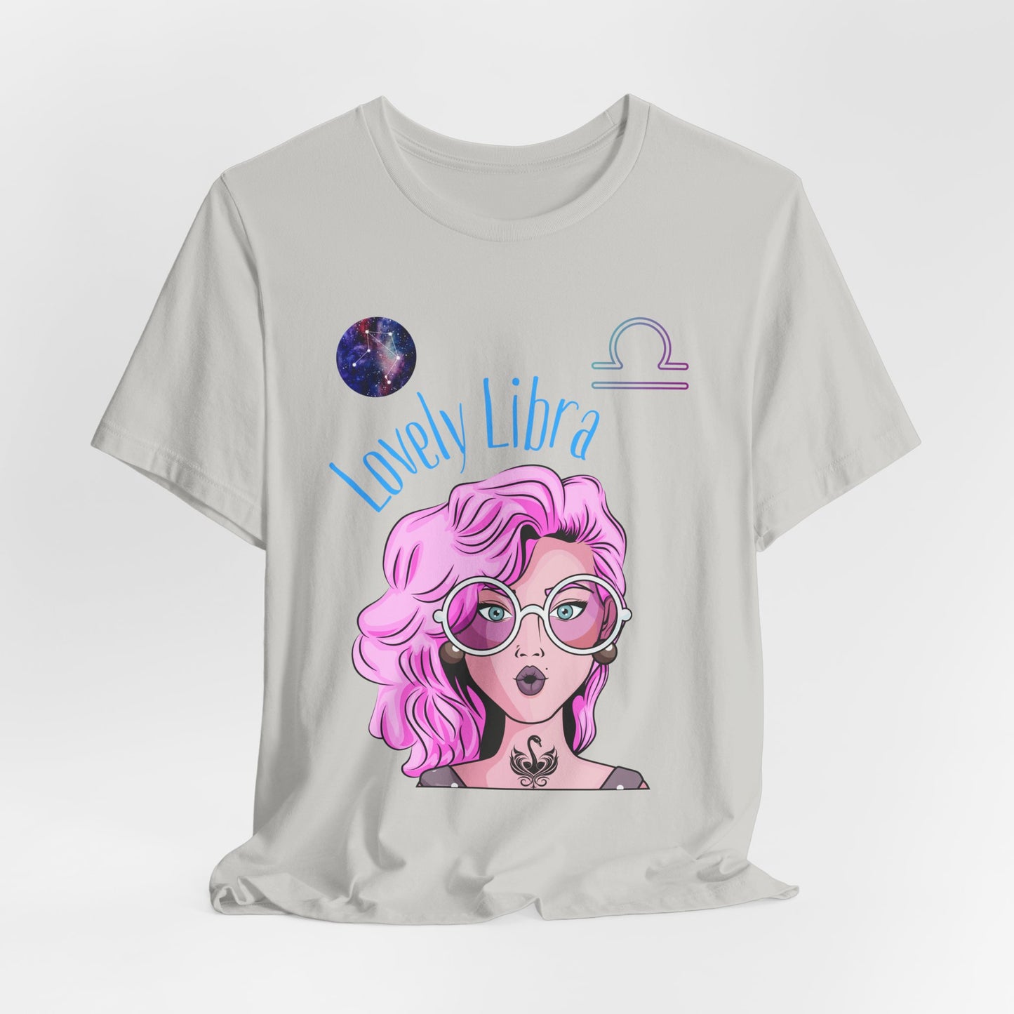 Libra Graphic Tee, Astrology Shirt, Zodiac Apparel, Cute Libra Gift, Horoscope T-Shirt, Astrology Lover Clothing