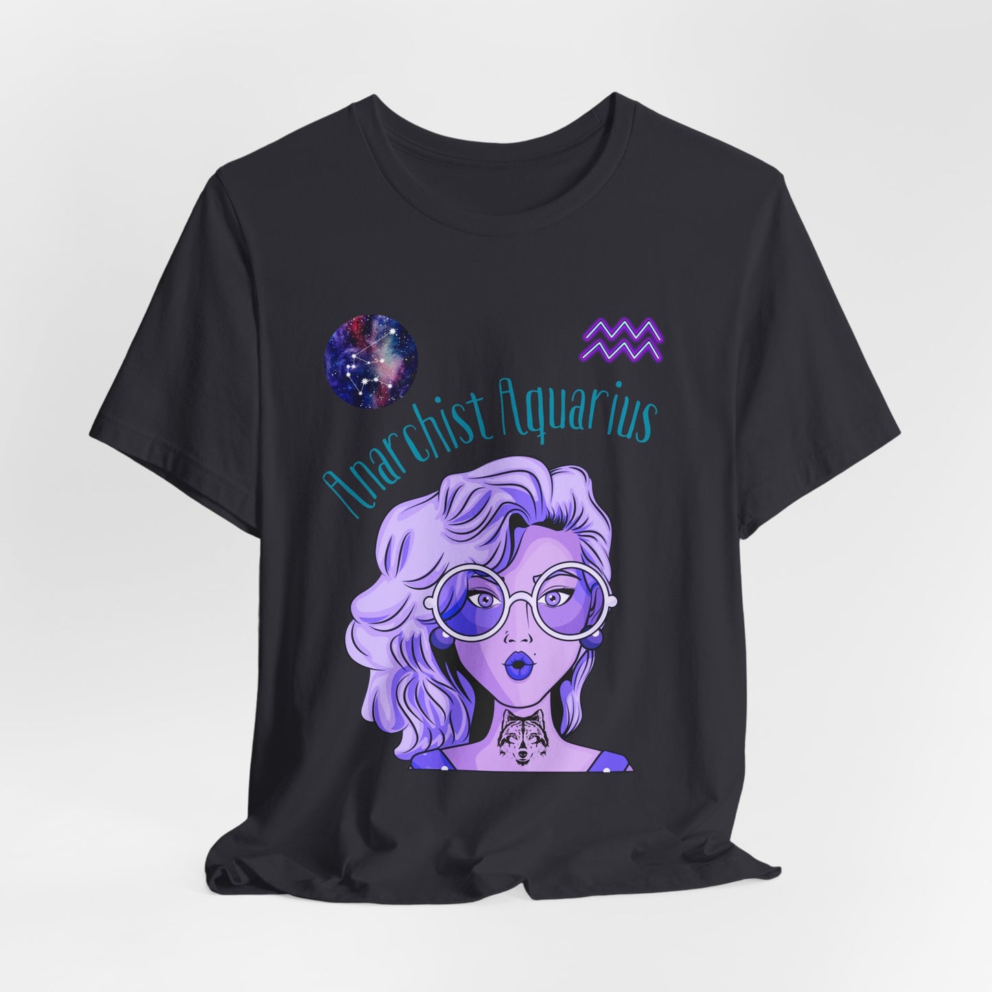 Rebel Aquarius Zodiac T-Shirt: Astrology Gift for Free-Spirited Women
