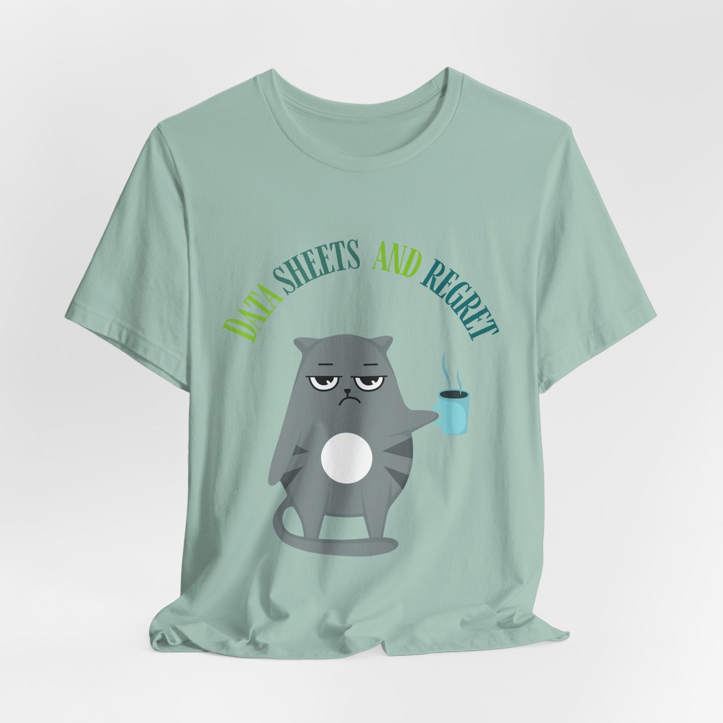 Funny RBT, BCBA T-shirt-Data Sheets and Regrets – Grumpy Cat RBT ABA Tee