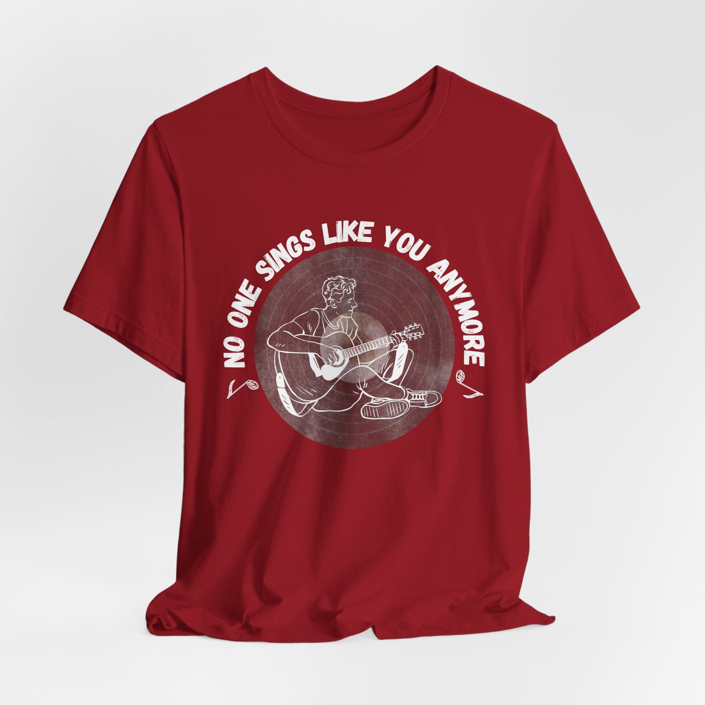 No One Sings Like You Anymore Women's Relaxed T-Shirt, Musician T-Shirt, Music Lover, Playing Guitar, Soulful Songs, Vintage Tshirt