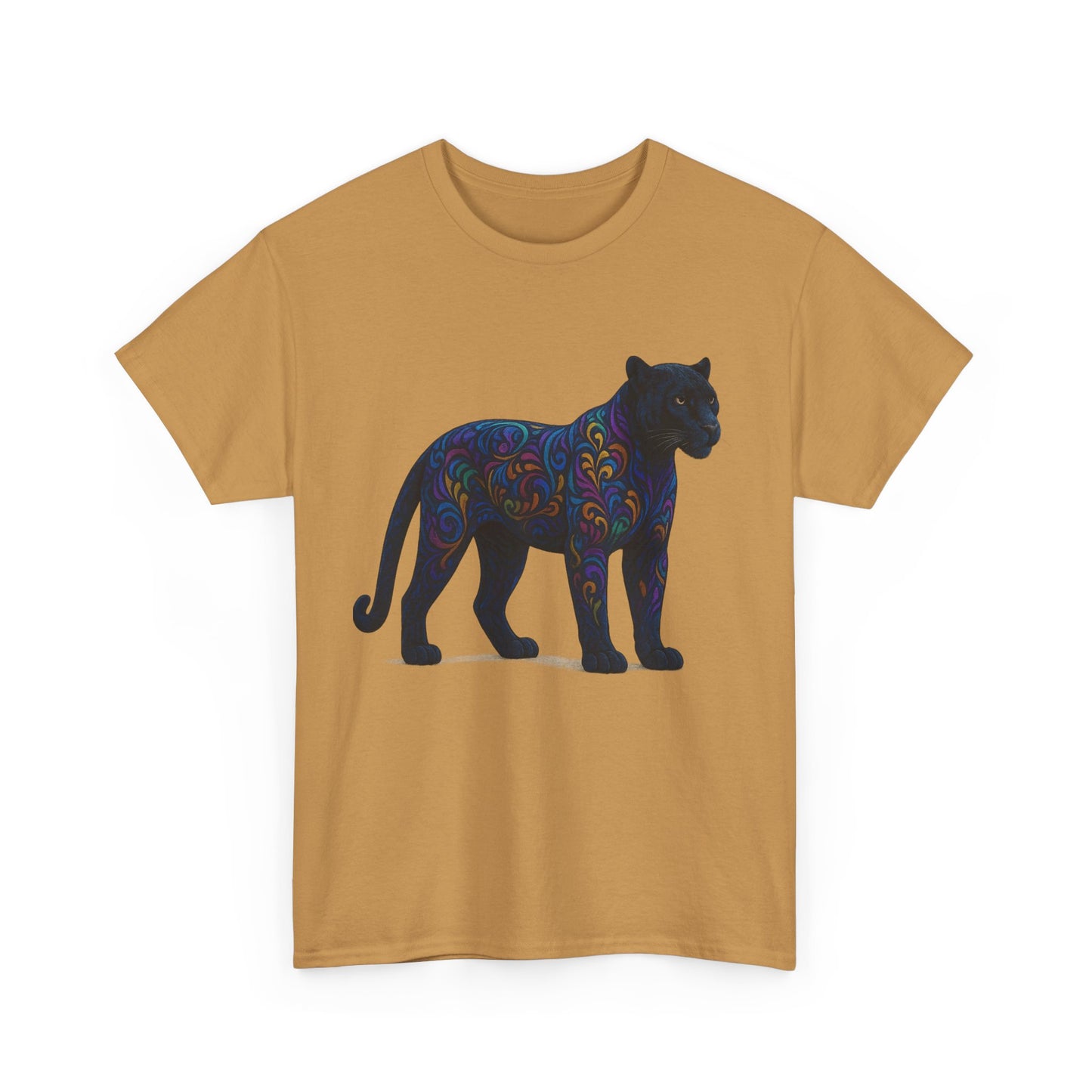 Colorful Panther Unisex Tee, Animal Lover Gift, Unique Graphic Tee