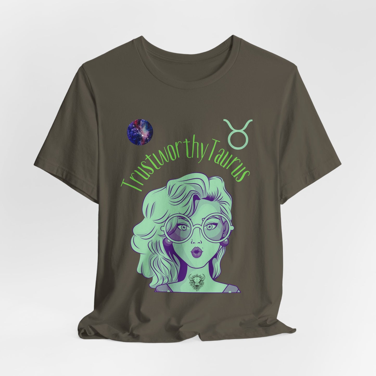 Taurus Astrology Tee: Trust Taurus Vibes, Zodiac Astrology Gift, Birthday Celebration, Horoscope Apparel, Cosmic Style