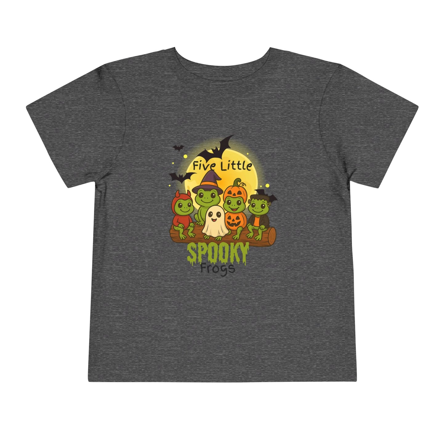 Toddler Spooky Frog Tee, Kids Halloween Shirt, Toddler Costume Tee, Cute Frog Top, Festive Kids Apparel