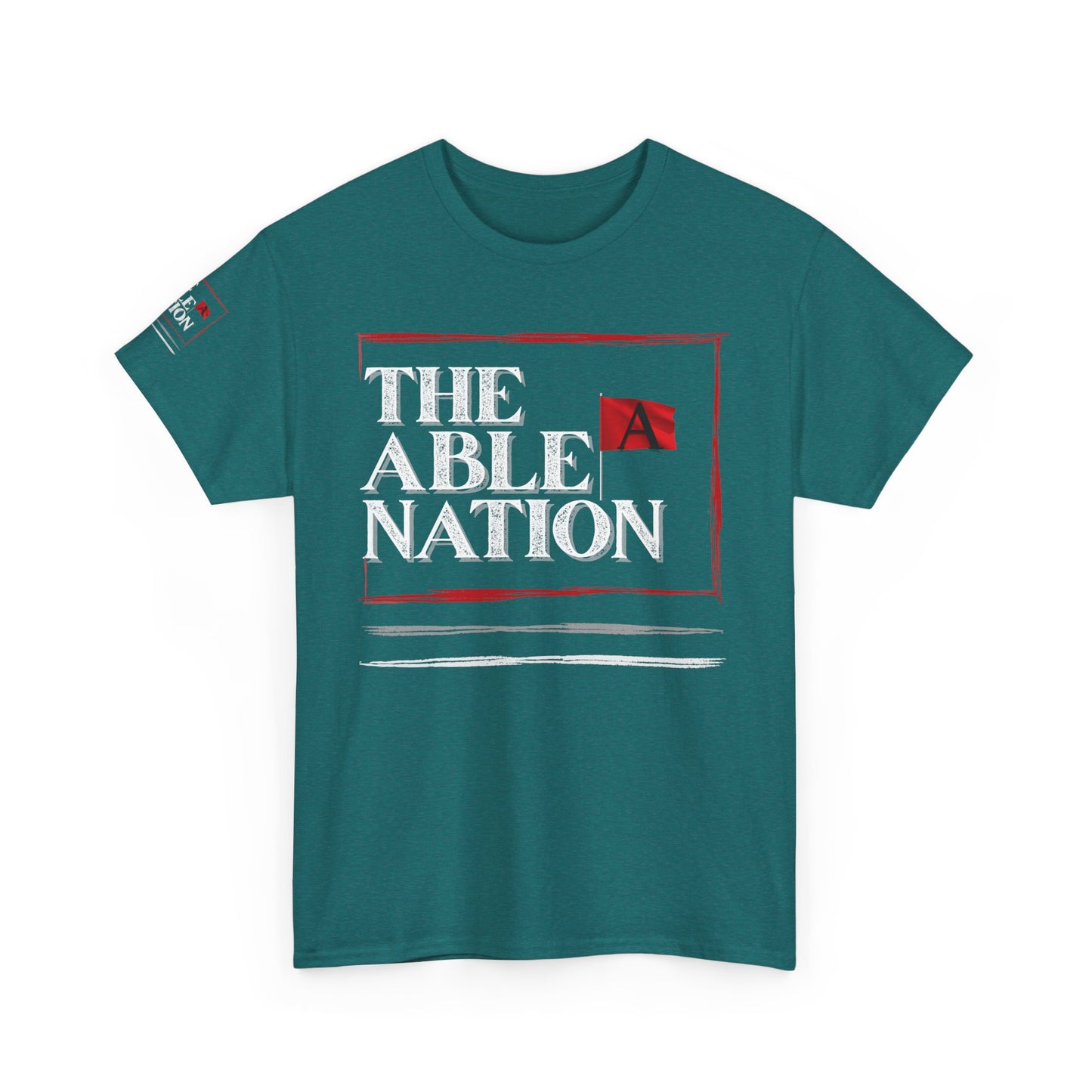 Unisex Heavy Cotton Tee with 'The Able Nation' Graphic T-shirt