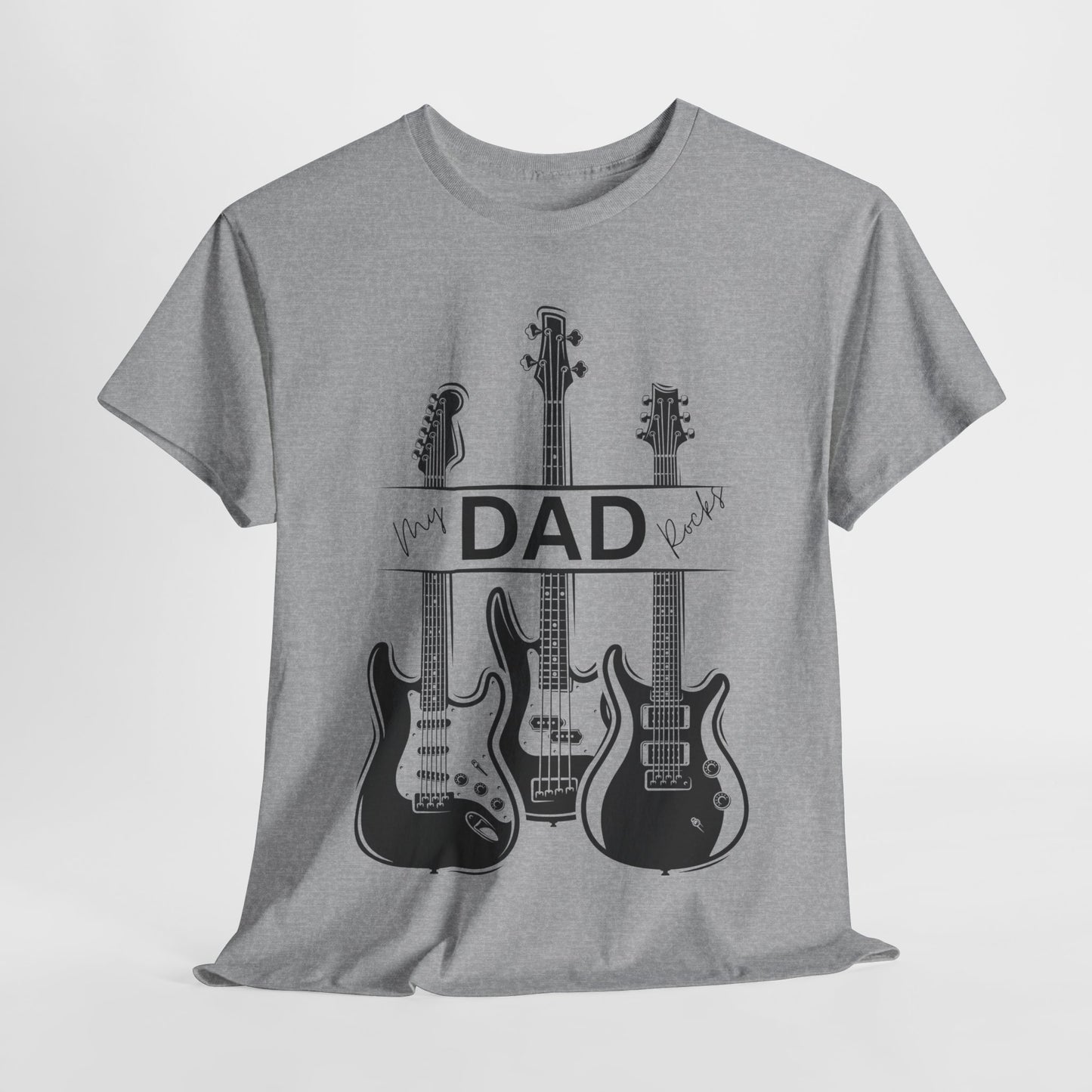Guitar Dad Cotton Tee, Perfect Gift for Father's Day, Music Lover T-Shirt, Rock Star Dad Apparel