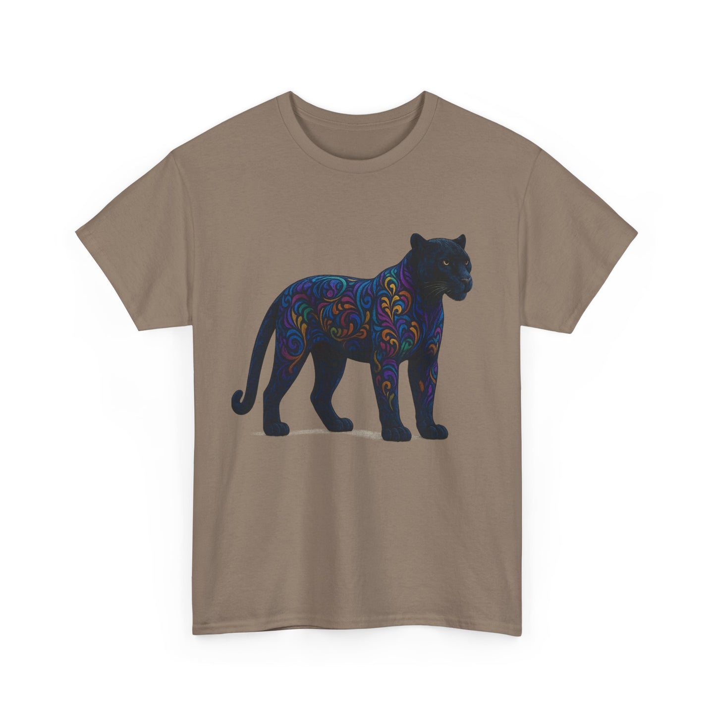 Colorful Panther Unisex Tee, Animal Lover Gift, Unique Graphic Tee