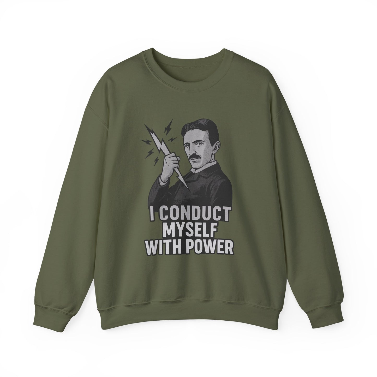 Nikola Tesla Sweatshirt, Science Inspiration Gift, Unisex Sweatshirt, Funny Science Tee, Nerdy Gift for Him/Her