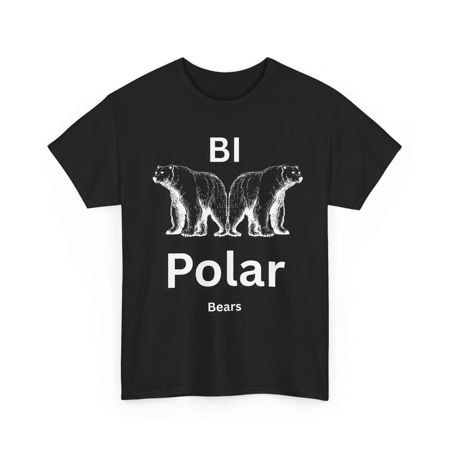 Bi-Polar Bears Graphic Tee | Funny Polar Bear Shirt, Gift for Animal Lovers