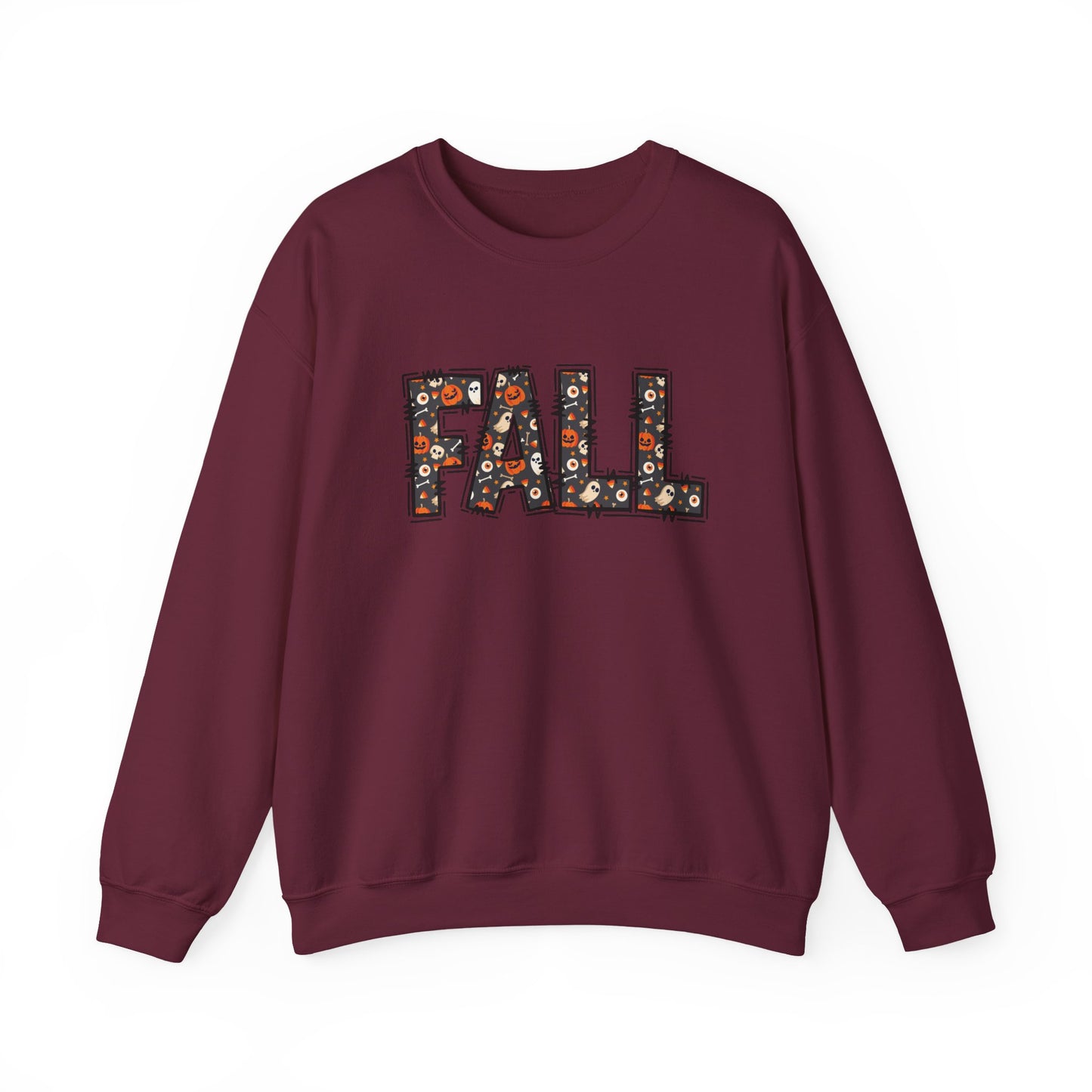 Fall Pumpkin Sweatshirt for Halloween October Vibes, Autumn Outfit, Gift for Her, Layering Piece, Casual Fall Style