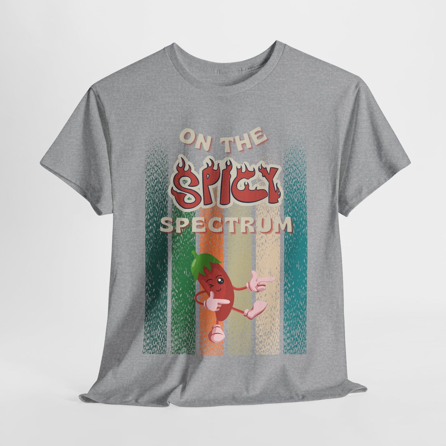 Spicy Spectrum Tee - Unisex Cotton Shirt for Autism with Attitude, Gift for Him, Vibrant Graphic Tee