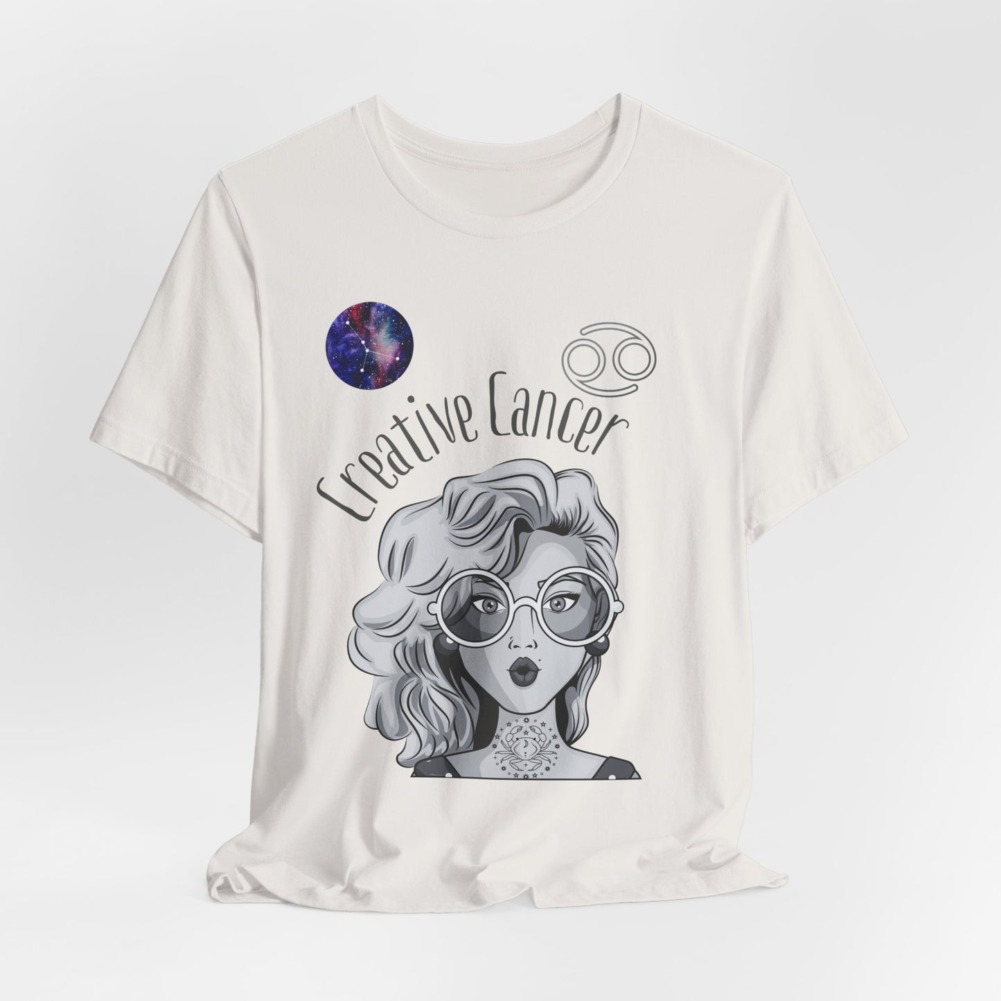 Cancer Zodiac T-Shirt: Astrological Short Sleeve Tee for Women, Horoscope Inspired Gift