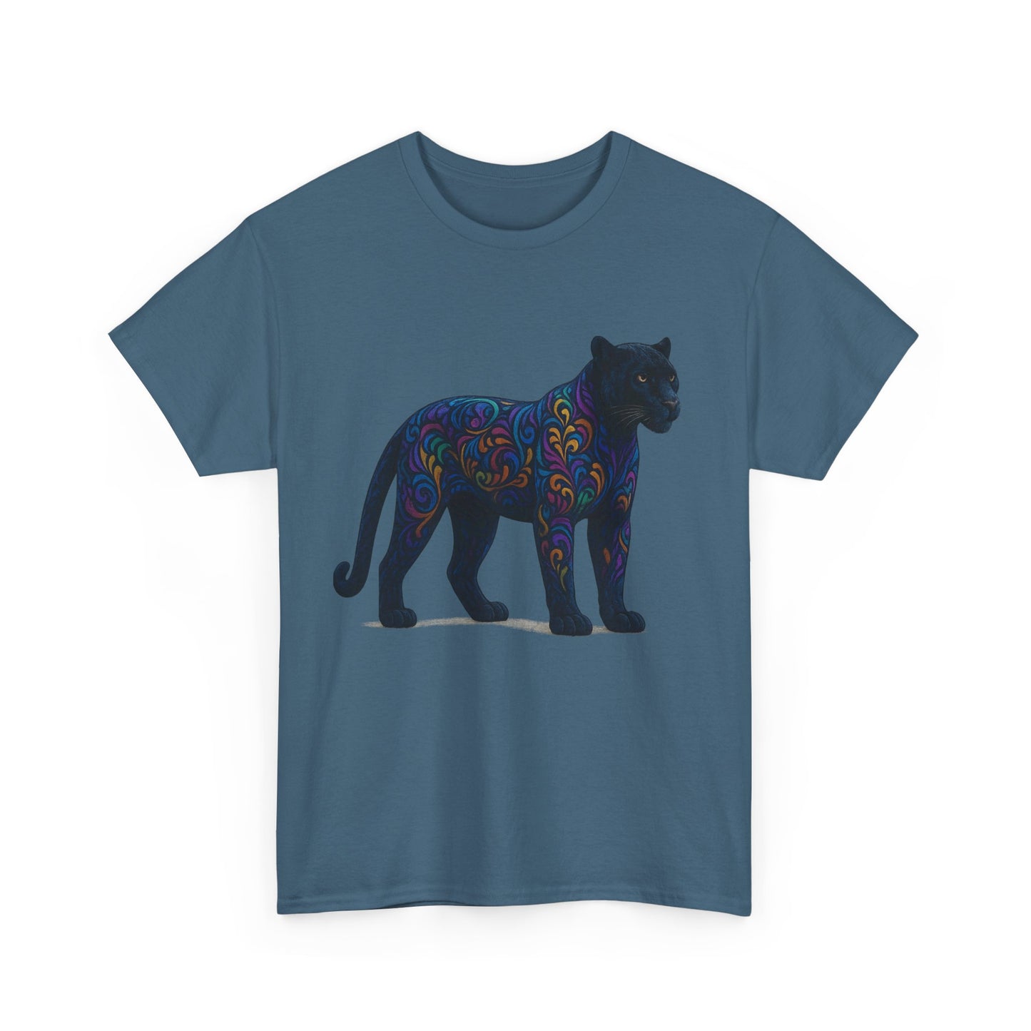 Colorful Panther Unisex Tee, Animal Lover Gift, Unique Graphic Tee