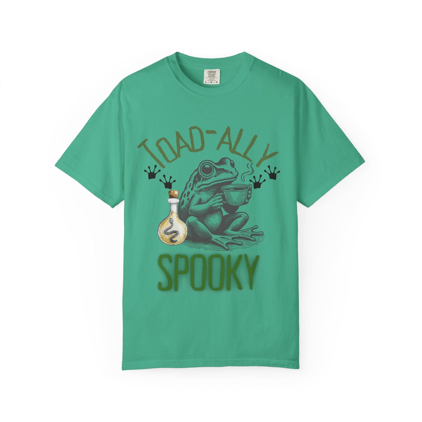 Toad-ally Spooky Comfort Colors T-Shirt, Halloween Shirt, Funny Frog Tee, Quirky Gift, Fall Fashion