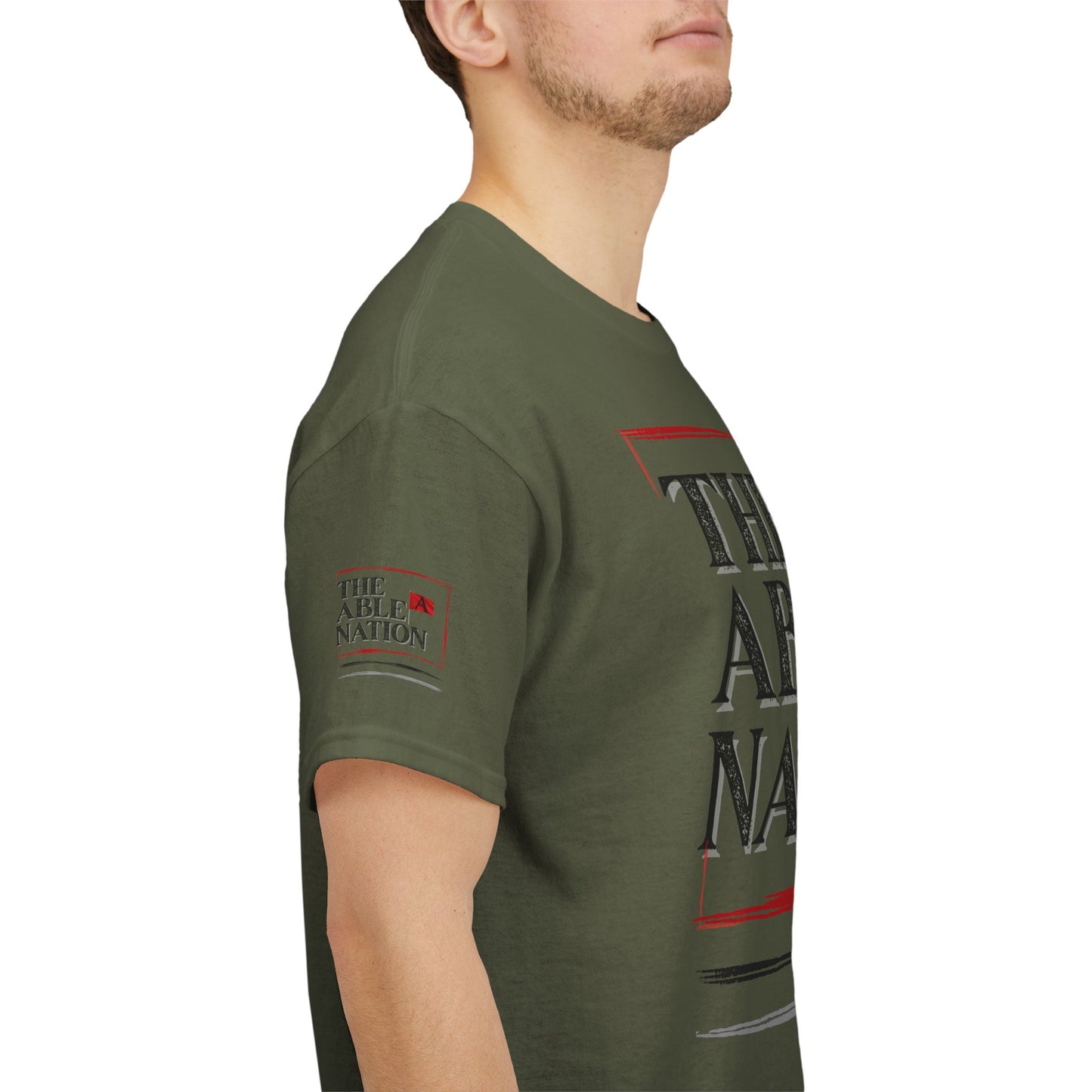 Unisex Heavy Cotton Tee with 'The Able Nation' Graphic T-shirt