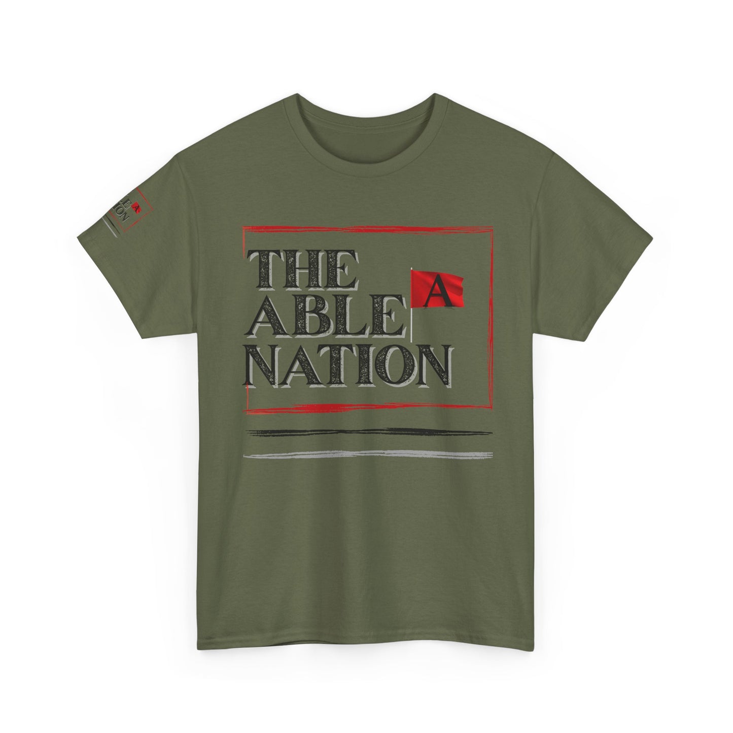 Unisex Heavy Cotton Tee with 'The Able Nation' Graphic T-shirt