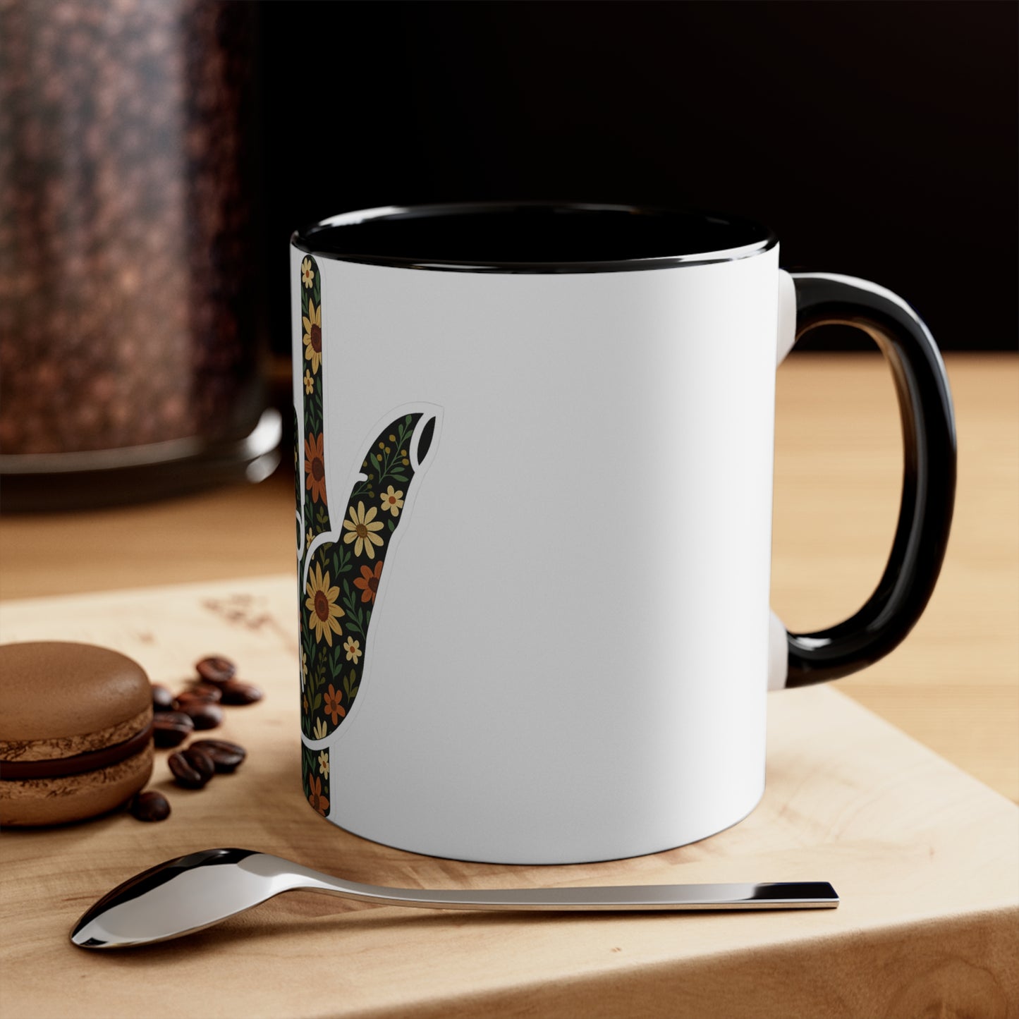 Floral ASL Symbol Mug β Sign with Style
