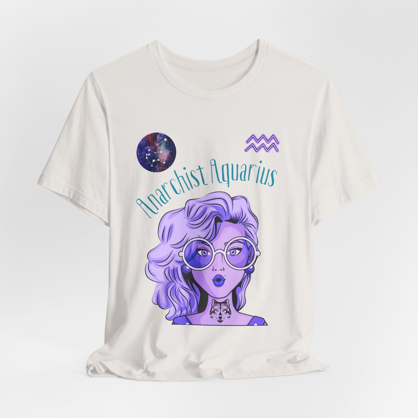 Rebel Aquarius Zodiac T-Shirt: Astrology Gift for Free-Spirited Women