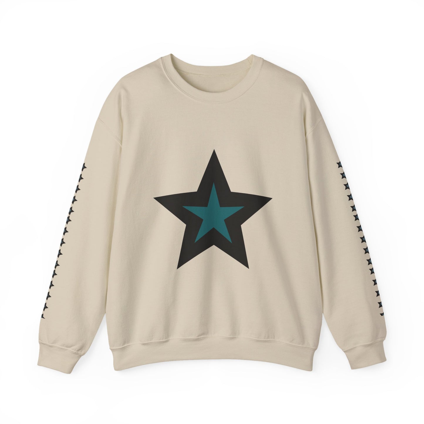 Starry Print Unisex Sweatshirt, Comfy Crewneck, Casual Wear, Gift for Her/Him, Star Lover Apparel