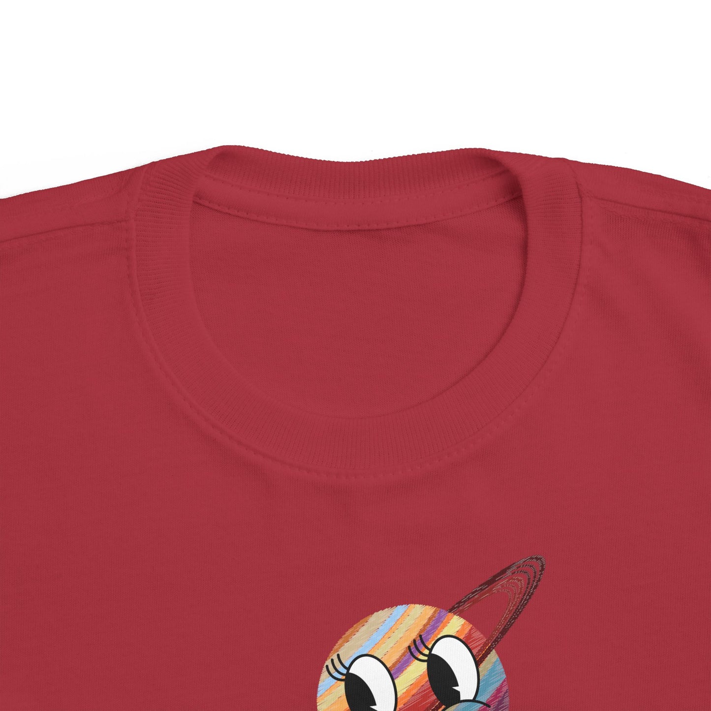 Smiling Saturn Rocket T-Shirt: Space Adventure for Kids, Future Astronauts