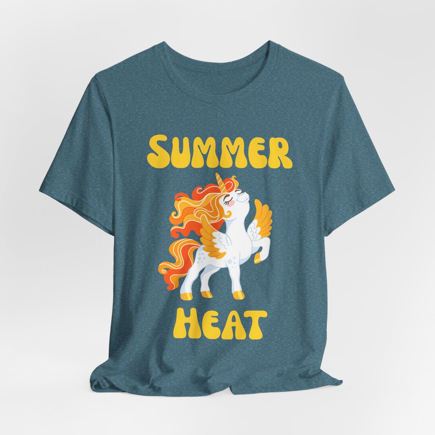 Summer Heat Unicorn Tee - Fun Summer Apparel, Gift for Unicorn Lovers, Cute Casual Wear, Festival Shirt