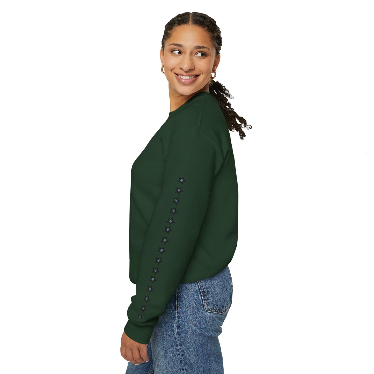 Starry Print Unisex Sweatshirt, Comfy Crewneck, Casual Wear, Gift for Her/Him, Star Lover Apparel