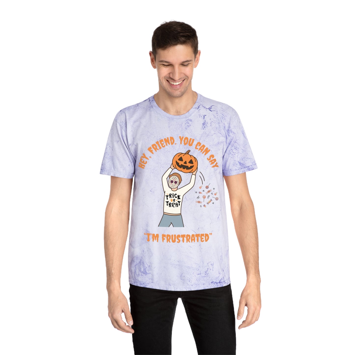 Colorful RBT Halloween ABA T-Shirt, Fun Fall Shirt, Trendy Graphic Tee, Unisex Halloween Apparel, Casual Wear, Pumpkin Design Shirt