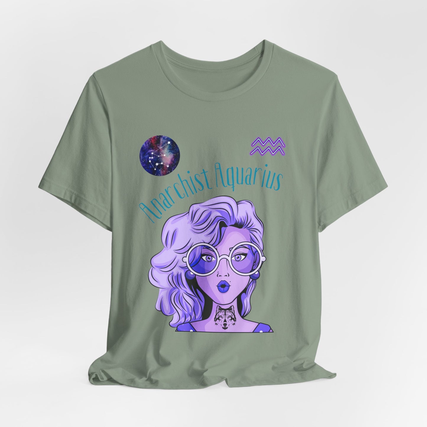 Rebel Aquarius Zodiac T-Shirt: Astrology Gift for Free-Spirited Women