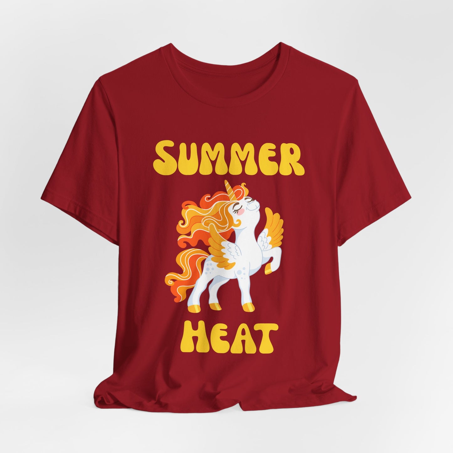 Summer Heat Unicorn Tee - Fun Summer Apparel, Gift for Unicorn Lovers, Cute Casual Wear, Festival Shirt