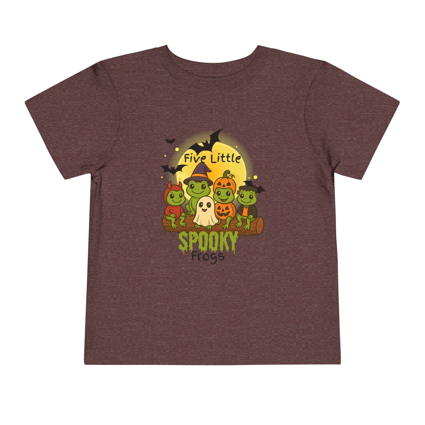 Toddler Spooky Frog Tee, Kids Halloween Shirt, Toddler Costume Tee, Cute Frog Top, Festive Kids Apparel