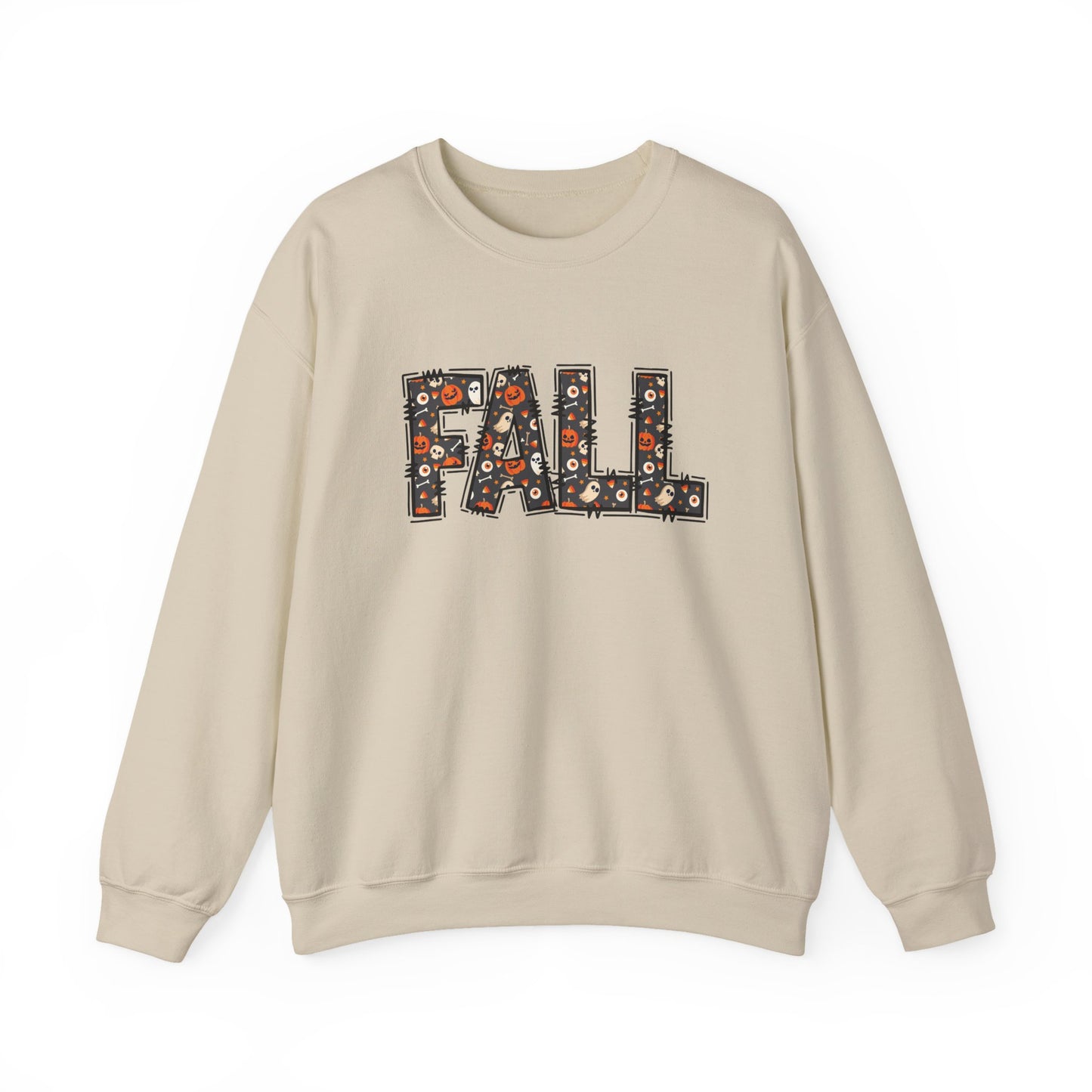 Fall Pumpkin Sweatshirt for Halloween October Vibes, Autumn Outfit, Gift for Her, Layering Piece, Casual Fall Style