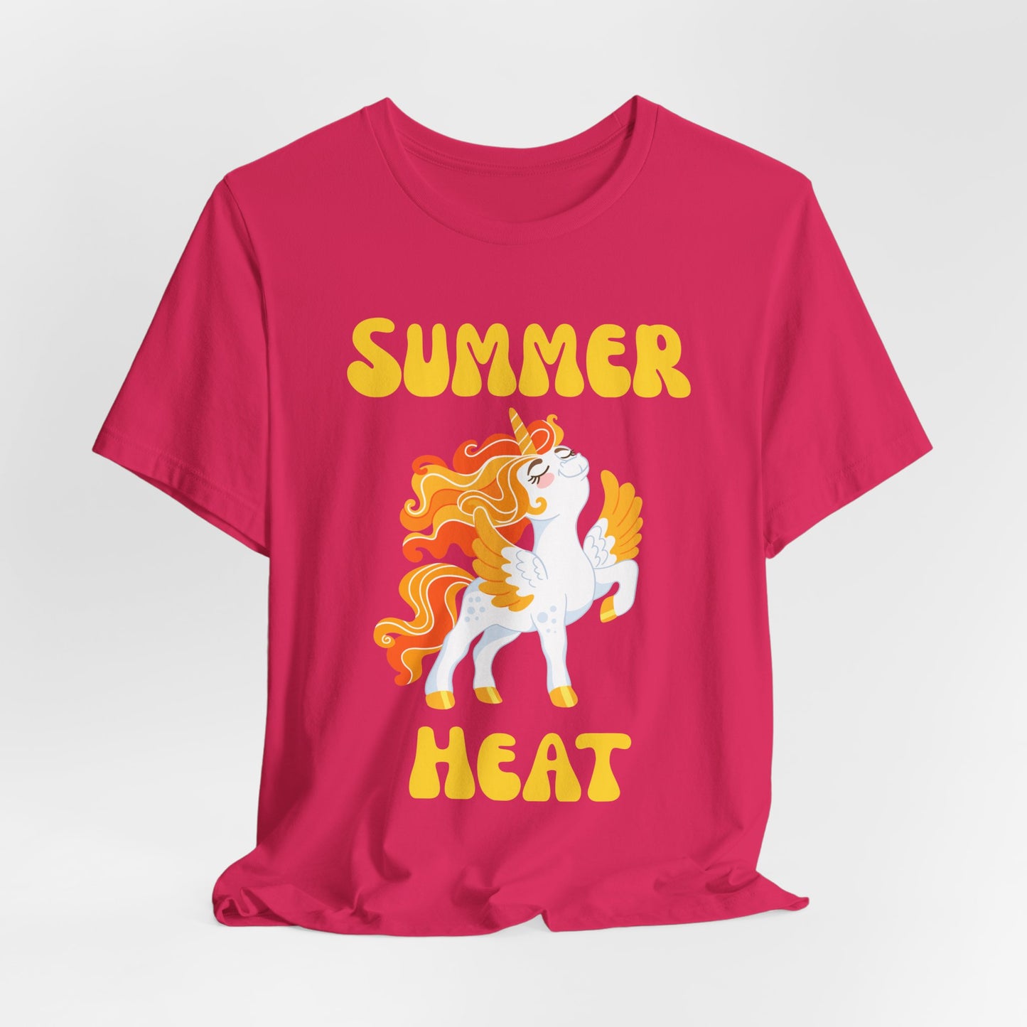 Summer Heat Unicorn Tee - Fun Summer Apparel, Gift for Unicorn Lovers, Cute Casual Wear, Festival Shirt