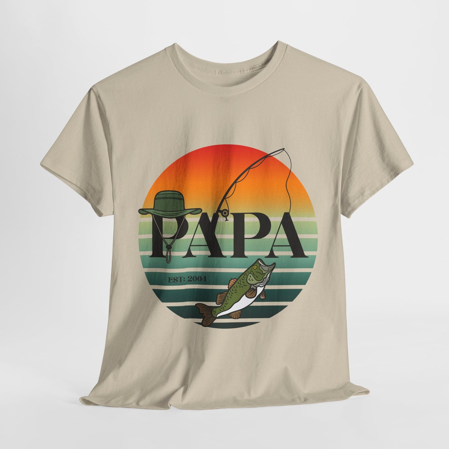 Papa’s Fishing Tee – Reel Cool Grandpa Style, Papa Fishing Gift, Dad's Day Gift, Outdoor Adventure Tee