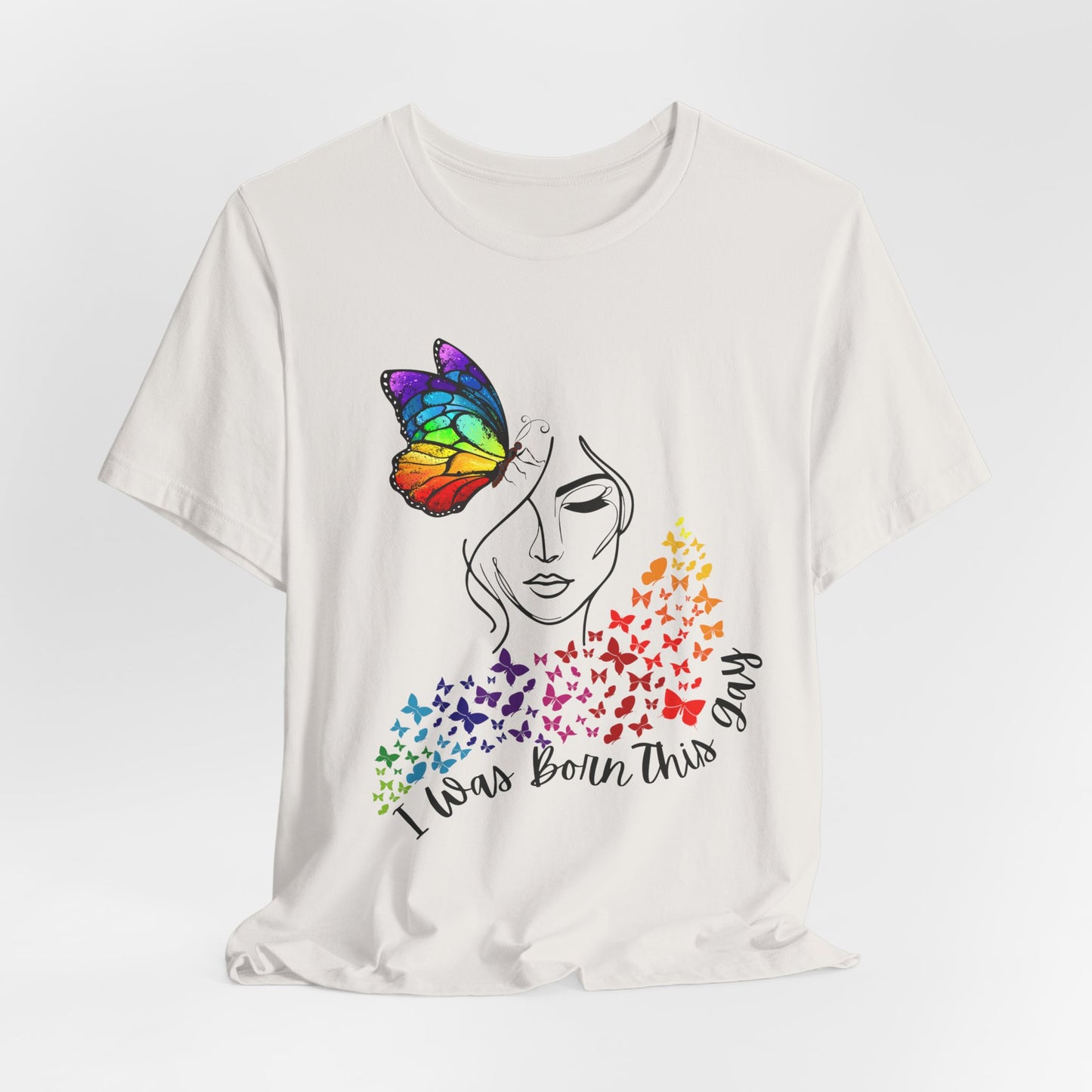 Butterfly Graphic Tee, LGBTQ T-Shirt, Equality Apparel, Colorful Butterfly Shirt, Casual Summer Wear