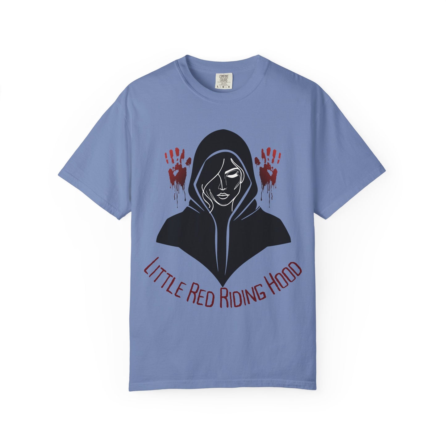 Gothic Fairytale T-Shirt, Little Red Riding Hood Tee, Spooky Shirts, Halloween Outfit, Alternative Clothing
