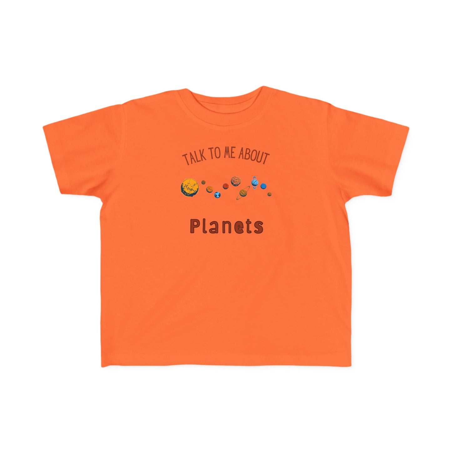 Toddler Planet Talk Tee, Kids Astronomy Shirt, Science Top, Cosmic Educational Toddler Tee, Gift for Space Lovers