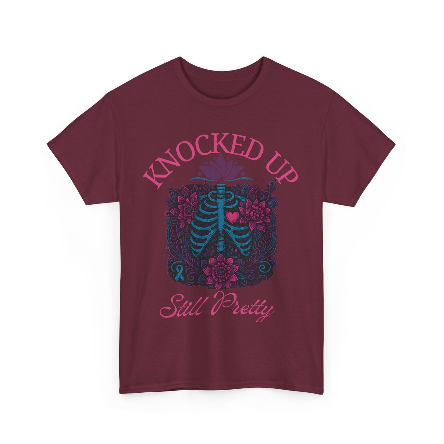 Knocked Up Still Pretty T-Shirt, Gift for Expecting Moms, Funny Pregnancy Shirt, Maternity Wear, Baby Shower Gift