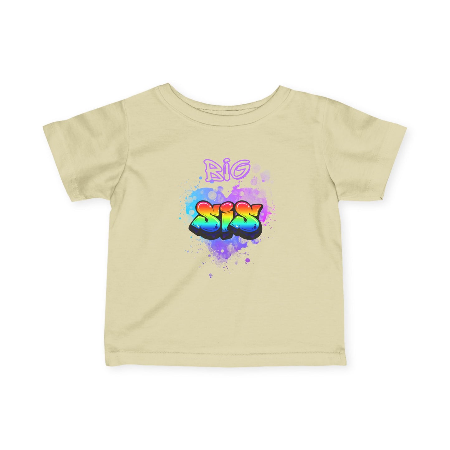 Toddler Tee 'Big Sis' Graffiti Style, gift for New big sister