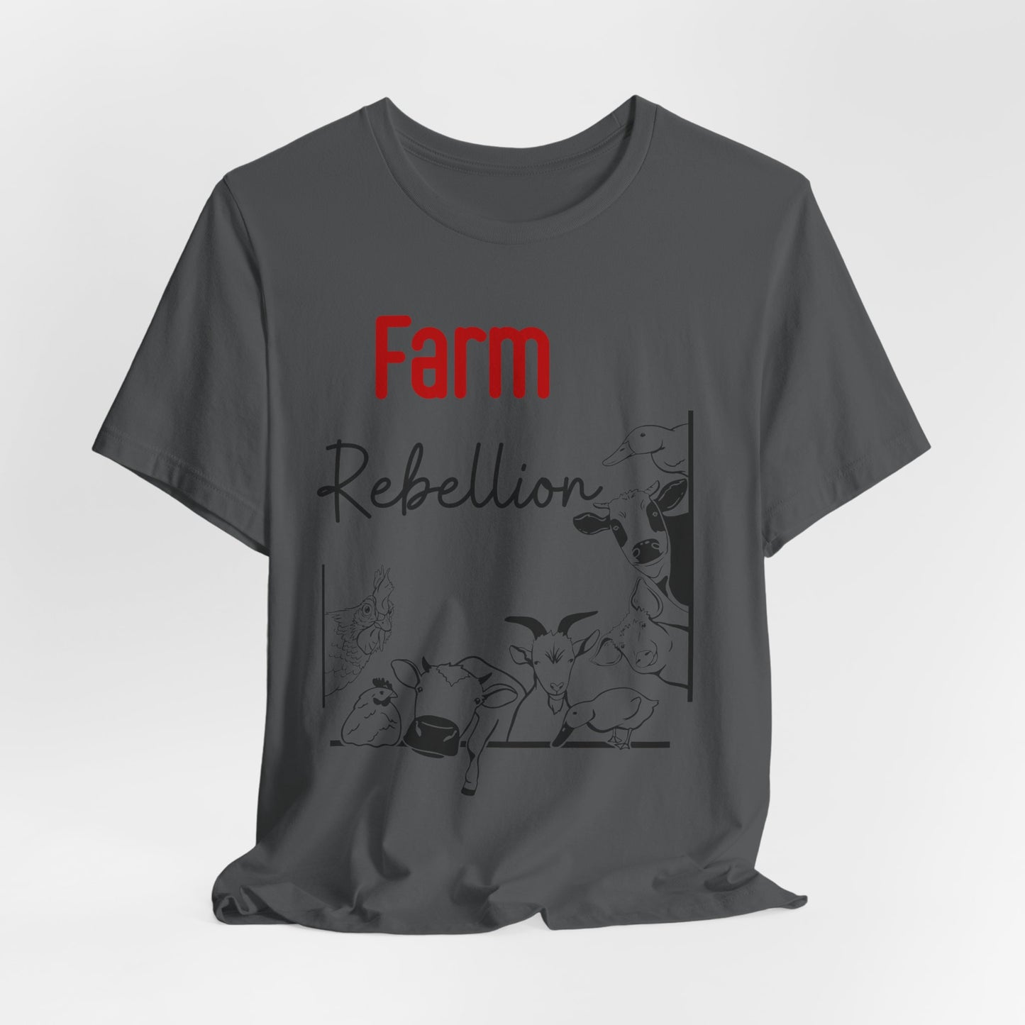 Farm Rebellion Tee for Animal Lovers, Perfect Gift for Farmers, Eco-Conscious Fashion