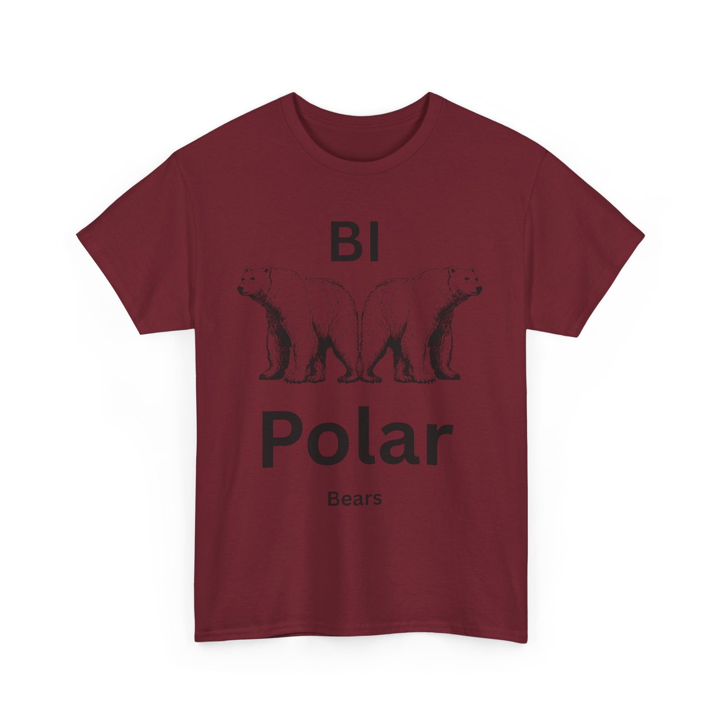 Bi-Polar Bears Graphic Tee | Funny Polar Bear Shirt, Gift for Animal Lovers