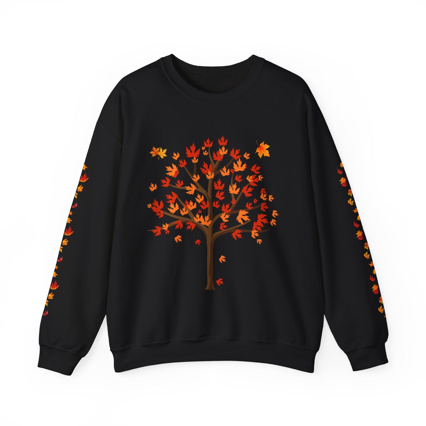 Autumn Tree Sweatshirt, Cozy Fall Crewneck, Unisex Sweatshirt, Nature Lover Gift, Seasonal Fashion, Harvest Celebration Sweater