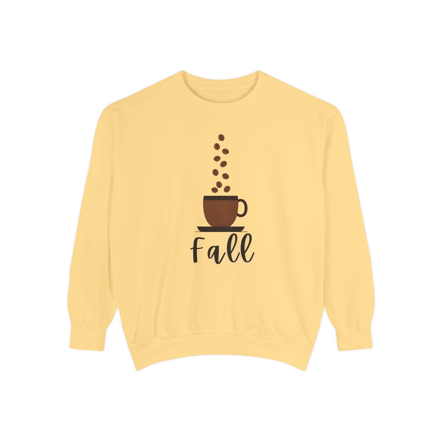 Fall Coffee Vibes Comfort Colors Sweatshirt, Cozy Sweatshirt, Trendy Fall Apparel, Gift for Coffee Lovers, Autumn Fashion