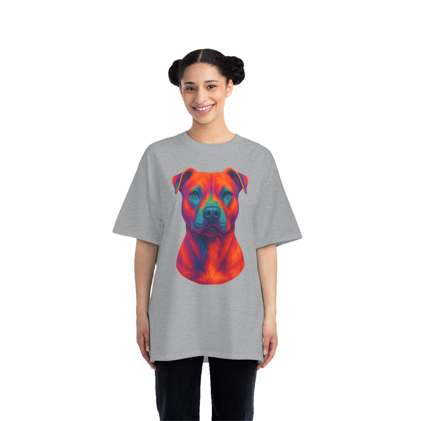 Vibrant Dog Lover's T-Shirt, Pet Apparel, Short-Sleeve Tee, Colorful Canine Art, Gift for Dog Owners, Animal Lover Fashion