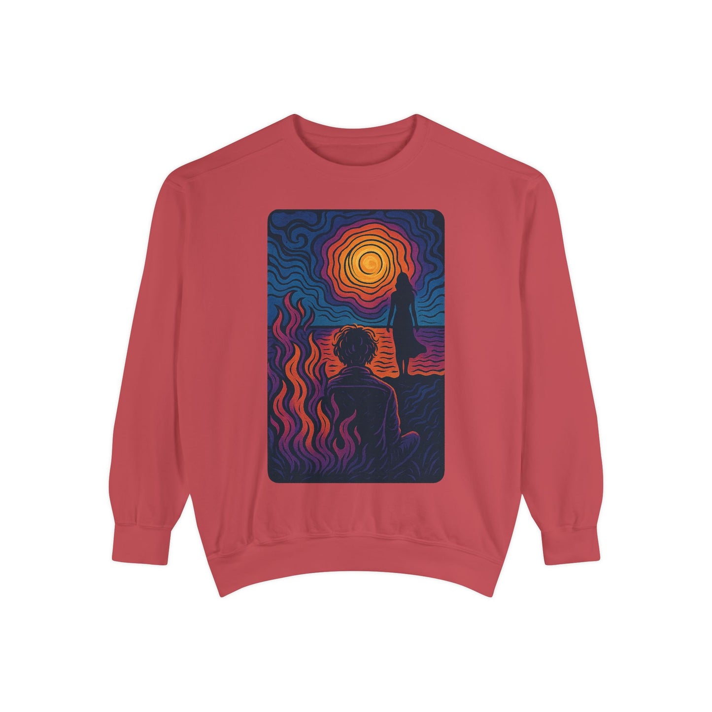 Unisex Garment-Dyed Song Lyric Sweatshirt, Gift for Music Lover, No Sunshine